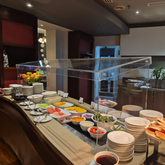 Buffet Sneeze Guards Tilted